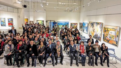 林金田創作邀請展開幕活動別開生面，眾多藝文界人士均到場祝福