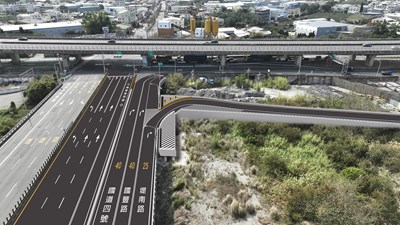 紓解豐洲科技園區上班車流，建設局辦理后豐大橋新增引道工程