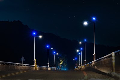 重現大肚山「藍色公路」浪漫夜景！