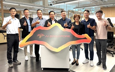 圖1 數位局長林谷隆率團拜會AI Singapore交流AI人才培力