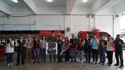 消防局感謝金永富營建股份有限公司對消防表達高度支持,提升第一線消防人員在災害現_0