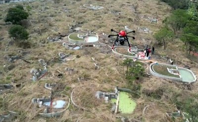 用無人機於墓地火警巡查,顯著提升火警取締成效