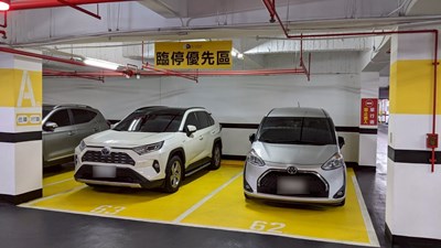 中市停車場試辦「臨停車優先停放區」將臨停車與月票車分流,停車空間更妥適運用