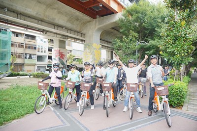 01-「騎」出台中新綠意!黃副市長:暢遊綠空廊道感受城市魅力!_0