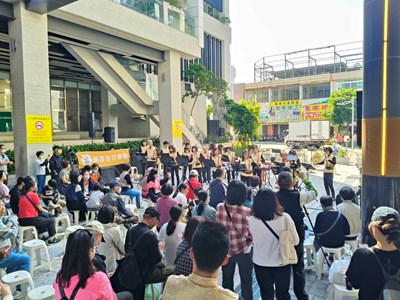 豐原轉運中心利用空間舉辦表演與餐車市集，讓往來民眾體驗山城充沛活力