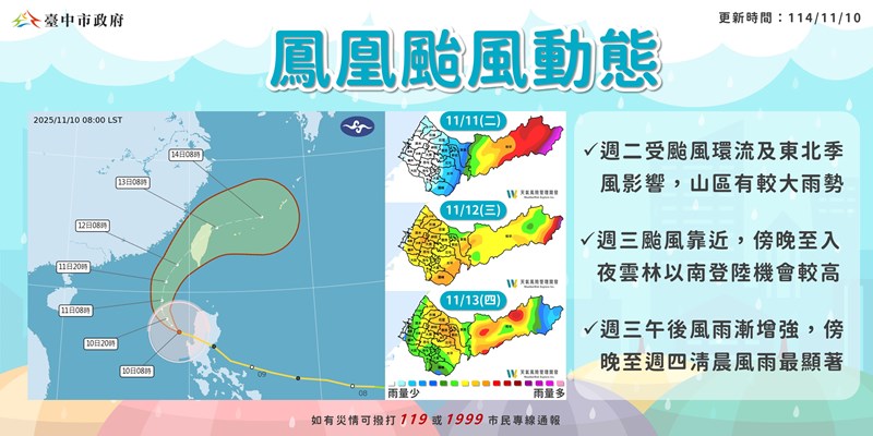 鳳凰颱風動態(另開視窗)