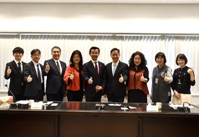 日本宮崎縣日南市高橋透市長率團拜會台中市政府