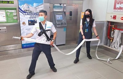 台中捷運各車站定期辦理消防組訓