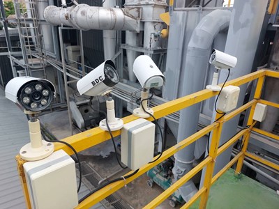 東海殯儀館火化場排放煙囪監視器