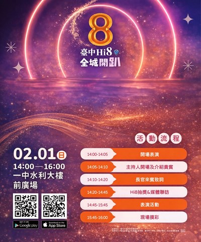 台中hi8-2月1日在一中商圈將抽出8萬8現金十名得主_0