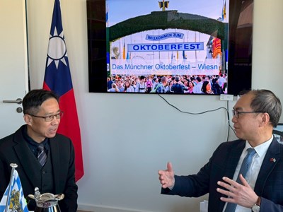 主照-駐德國代表處慕尼黑辦事處趙彥清處長 分享慕尼黑啤酒節成功經驗