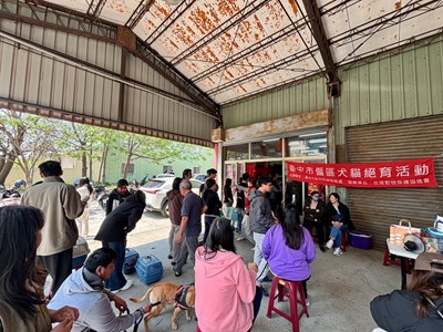 臺中市115年偏區犬貓3合1首場活動於梧棲登場