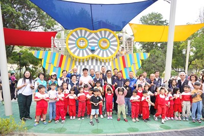 01-送給孩子最棒的兒童節禮物！豐原翁明公園公私協力斥資6,000萬「貓頭鷹遊戲場」今啟用