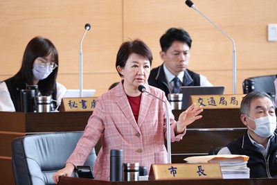 台中市議會今(8)日第4屆第7次定期會市長盧秀燕說明
