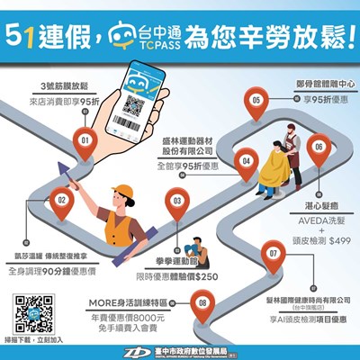 51連假，台中通為您辛勞放鬆！