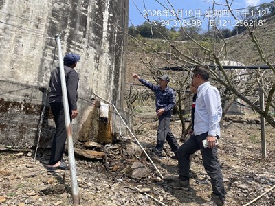 勘查和平區簡易自來水塔設施1