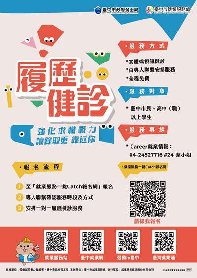 115年履歷健診活動海報