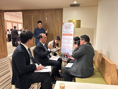 蔡副局長接受日本媒體專訪，介紹台中觀光特色魅力