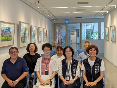 「不老畫家-孫少英在台中的優雅散步」展覽開幕式合照_0