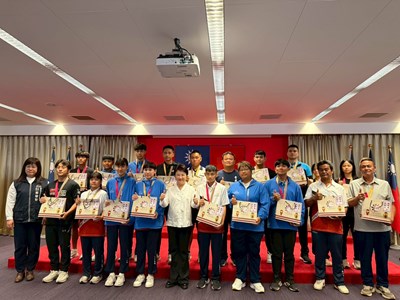01-114年全原運臺中代表隊勇奪103面獎牌，市長盧秀燕於市政會議親自頒獎勉勵績優選手