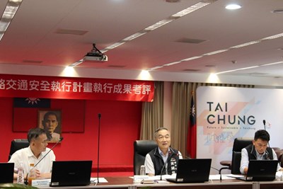 交通部率隊至中試辦理道安考核，市府由黃副市長帶領市府團隊出席