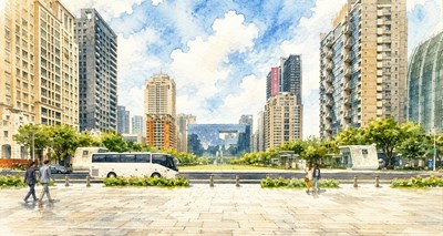 01-台中府會園道迎大升級！8月1日啟動人本改善工程 打造友善步行綠廊