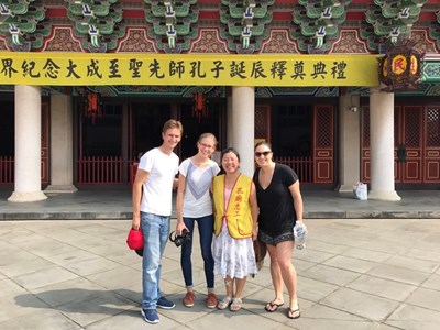 中市孔廟志工導覽多語服務 服務海內外訪客