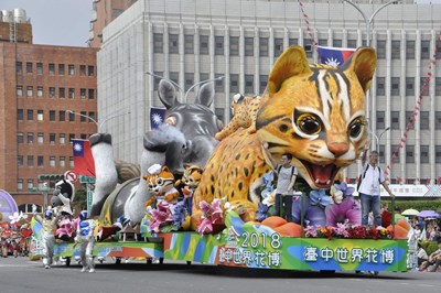 台中石虎花車網路票選高人氣   周末將辦吉祥物見面會