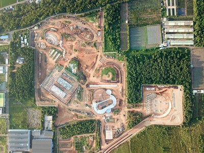 花博外埔園區進度超前 打造「會呼吸的遊客中心」