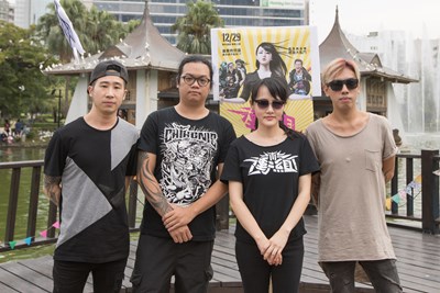 閃靈赴搖滾台中為主演電影《衝組》宣傳 鄭宜農晚間壓軸演唱