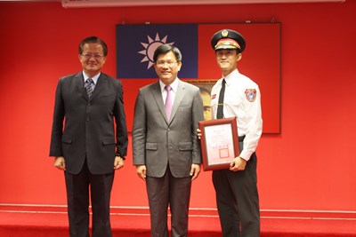 世界警政消防運動會 消防員詹家豪奪一金一銀 林市長今表揚