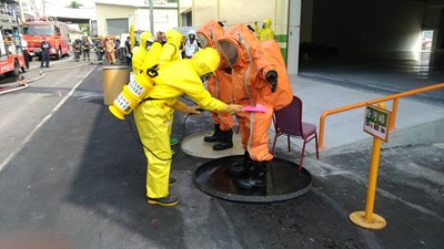 大肚區興農廠區進行化災演練 公私合作提升搶救能力