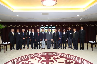 日本大分縣副知事拜會台中 林市長力邀參與花博盛會