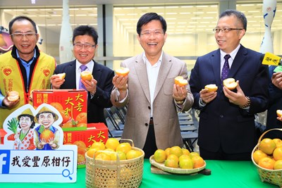 中市府與農會合作收購30噸椪柑 贈2500戶弱勢