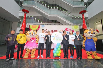 107年全中運在台中 林市長揭曉賽會LOGO、代言人與吉祥物