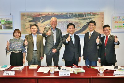 現代直接民主全球論壇主席參訪中市 林市長盼爭取2019論壇主辦權