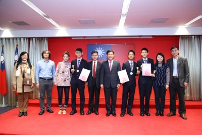 2017國際國中科學奧林匹亞競賽 台中學子智奪3金 林市長表揚