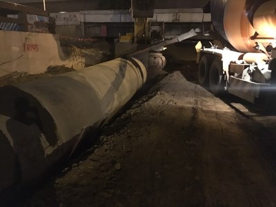 配合精武路地下道填平 水利局雨水下水道本月底前完工