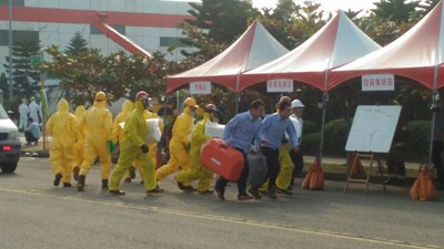 毒性化學物質災害防救演習  林副市長肯定演練逼真提高緊急應變能力