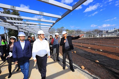 花博后里森林園區展館進度超前 預計2月完工