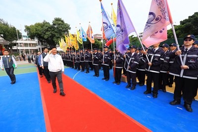 守護治安聯合誓師大會宣誓保護家園決心  林市長感謝無私奉獻