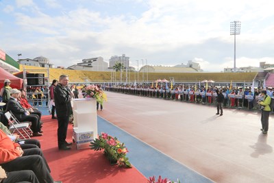 中市中等學校運動會開幕    張副市長為選手加油打氣