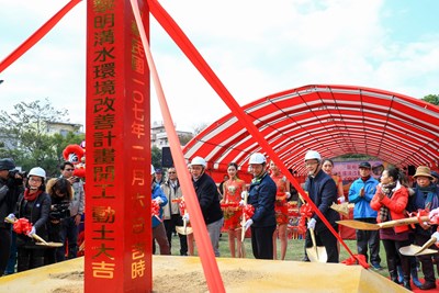 中市再增添會呼吸河川 黎明溝水岸空間開工