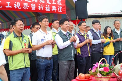 林市長出席后里國中聯外道路拓寬工程通車祈福典禮