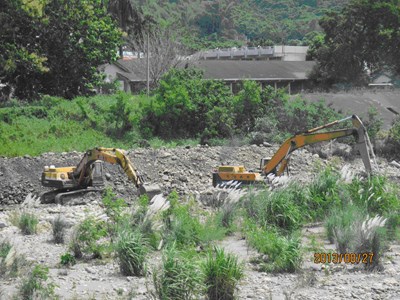 霧峰乾溪受損堤防已搶修完成  復建工程持續進行中