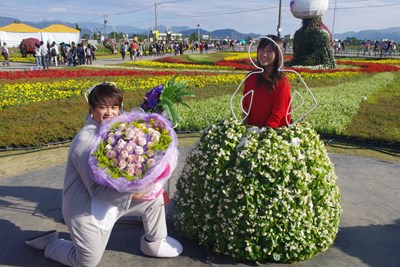 臺中國際花毯節上演浪漫滿分的求婚記