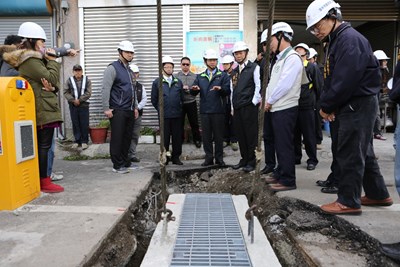 林市長視察大甲民生地下道截水溝工程 雙管齊下徹底改善長期淹水