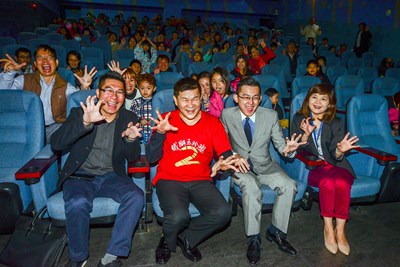 市府邀兒少團體看「鐵獅玉玲瓏2」 澎恰恰讚臺中拍片首選