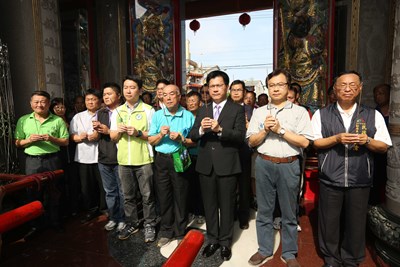 大肚萬興宮媽祖回駕      林市長讚地方宮廟團結讓媽祖文化發揚光大