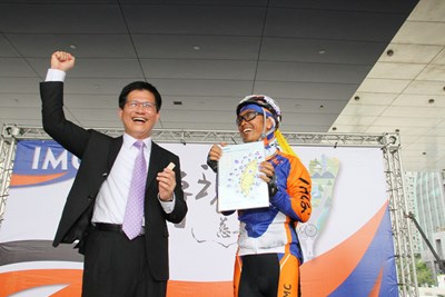 企業團體自行車環島送善款圓滿結束 林市長感謝各界愛心